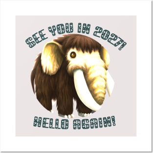 Wooly Mammoth Hello Again! Posters and Art